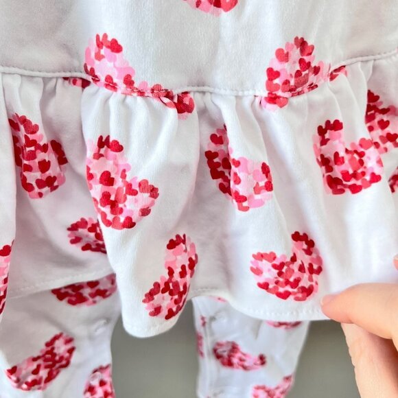 Kissy Kissy Heart of Hearts Ruffle Playsuit- Size 6-9m - Picture 4 of 5